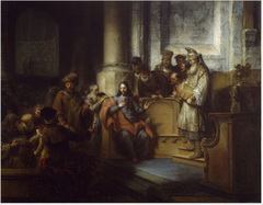 Christ in the Synagogue at Nazareth by Gerbrand van den Eeckhout