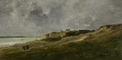 Cliffs at Villerville-sur-Mer by Charles-François Daubigny