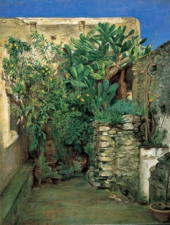 Corner of an Eastern Courtyard by Henry Wallis