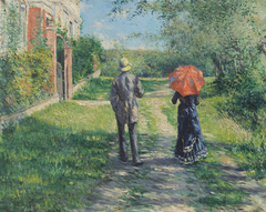 Couple on a Walk by Gustave Caillebotte