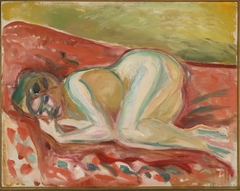 Crouching Nude by Edvard Munch