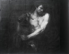 David mit dem Haupt Goliaths (zugeschrieben) by Johann Carl Loth