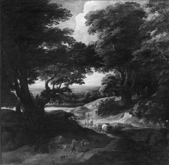 Die Furt im Walde und David Teniers d. J by Jacques d'Arthois