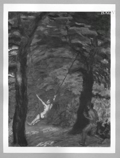 Die Waldschaukel by Franz Stuck