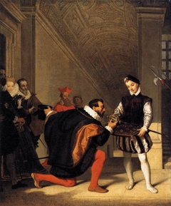 Don Pedro of Toledo Kissing Henry IV's Sword by Jean-Auguste-Dominique Ingres