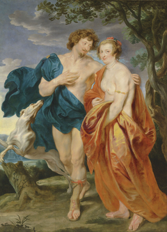 Double portrait of George Villiers, Marquess and his wife Katherine Manners, as Venus and Adonis by Anthony van Dyck