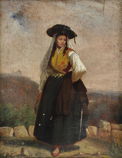 Female figure in regional garb by Francisco José Resende