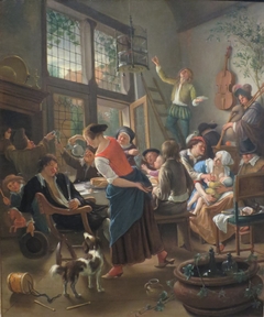 Festive Family Meal by Jan Steen