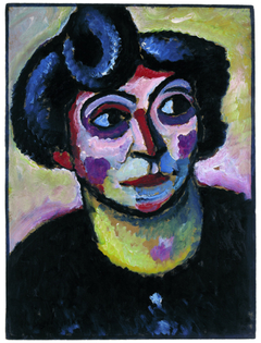 Frau mit Stirnlocke (Jawlensky) by Alexej von Jawlensky