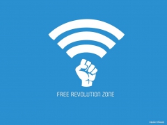 Free Revolution zone by Khalid Albaih