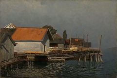 From the Harbour at Langesund by Wilhelm Holter