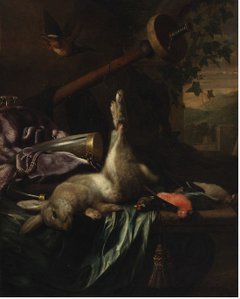 Game-piece by Jan Baptist Weenix