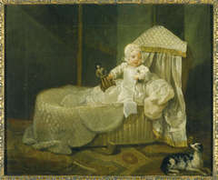 Gerard Anne Edwards Hamilton (1732–1773) in his Cradle by William Hogarth