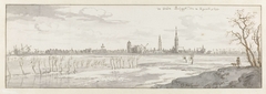 Gezicht op Brugge by Josua de Grave