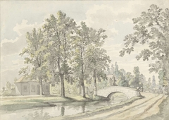 Gezicht op de Biltstraat buiten Utrecht by Johannes Jelgerhuis