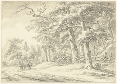 Gezicht te Noordlaren, in Drenthe (?) by Egbert van Drielst