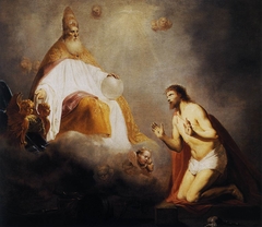 God Inviting Christ to Sit on the Throne at His Right Hand by Pieter de Grebber