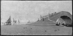 Great Bridge at Chioggia by Francis William Loring