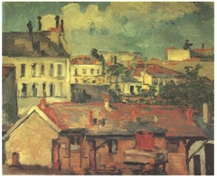 Groupe de maisons – Les Toits by Paul Cézanne