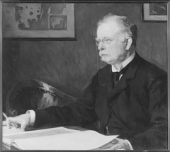 Gustaf Richert, 1857-1934, professor, fil.dr h.c., gift med Ellen Turinna Elise Billbergh by Emerik Stenberg