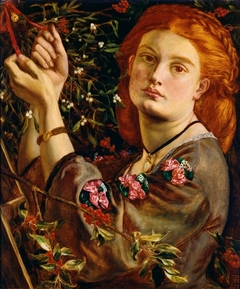 Hanging the Mistletoe by Dante Gabriel Rossetti