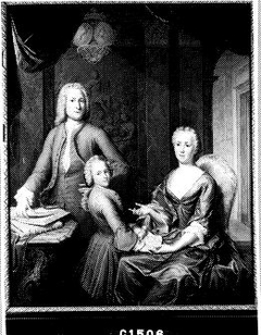 Hendrik van Buren (1711-1789), zijn vrouw Anthonia Marcus (1711-1780) en hun zoon Arent Hendrik (geb. 1732) by Hieronymus van der Mij