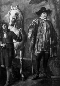 Hendrik van Halmale with his Horse and Groom by Jürgen Ovens