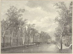 Het Rapenburg te Leiden, 1807 by Hermanus Numan