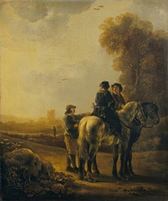 Horsemen in a Landscape by Aelbert Cuyp