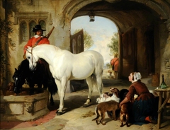 Horses Watering by Edwin Henry Landseer