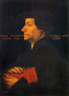 Huldrych Zwingli (1484 - 1531) by anonymous painter