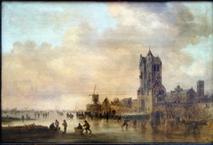 Icy Pleasures by the Pellecussenpoort, Utrecht by Jan van Goyen