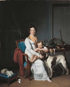 Interieur mit Mutter und Kind by Louis-Léopold Boilly