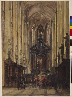 Interior Collegiate Church Of St Paul , Antwerp by William James Müller