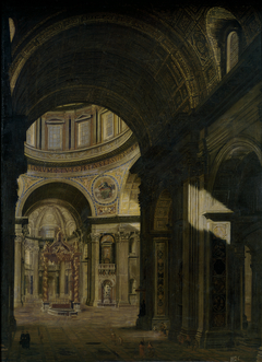 Interior de la Basílica de San Pedro de Roma by Filippo Gagliardi