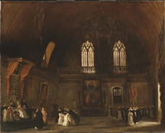 Interior of a Dominican Convent in Madrid by Eugène Delacroix