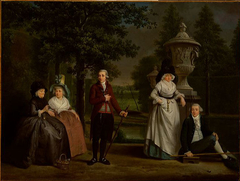 Isaac Lodewijks jr. (1744-1809) en zijn familie by Adriaan de Lelie