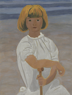 Jong meisje op het strand by Léon Spilliaert