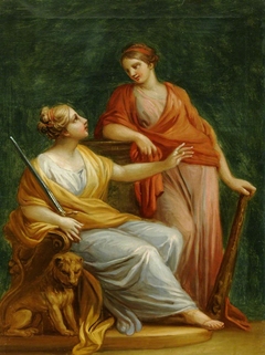 Justice and Strength (Fortitude) by Antonio Zucchi