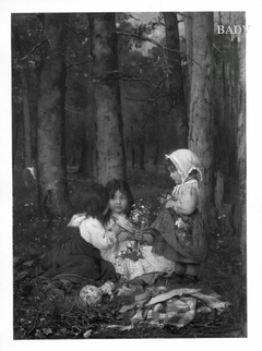 Kinder im Walde by Adolf Echter