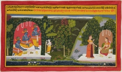 Krishna Prepares for Radha's Visit (page from the Gita Govinda) by Anonymous