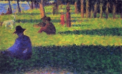 La Grande Jatte: the White Dog by Georges Seurat