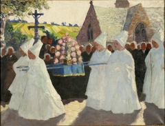 La procession de la Fête-Dieu à Landudec by Charles Cottet