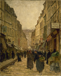 La rue Mouffetard by Fernand Maillaud