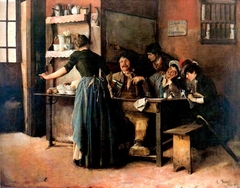 La taberna by Cristóbal Rojas