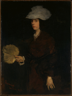 Lady with Fan by Frank Duveneck