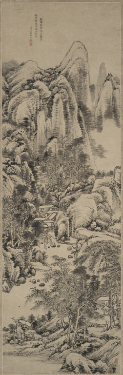 Landscape after Huang Gongwang by Qian Weicheng