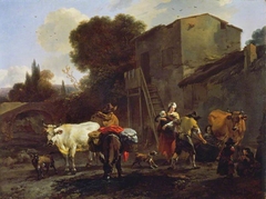 Landscape with Cattle by Nicolaes Pieterszoon Berchem