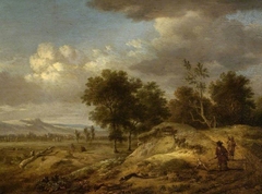 Landscape with coursing by Jan Wijnants