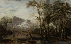 Landscape with Hunter by Aert van der Neer